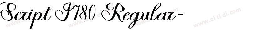 Script I780 Regular字体转换